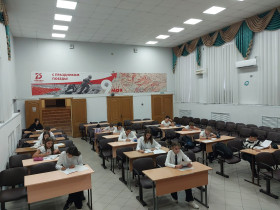 Сегодня в нашей гимназии проводится всероссийская  олимпиада школьников по  Технологии..
